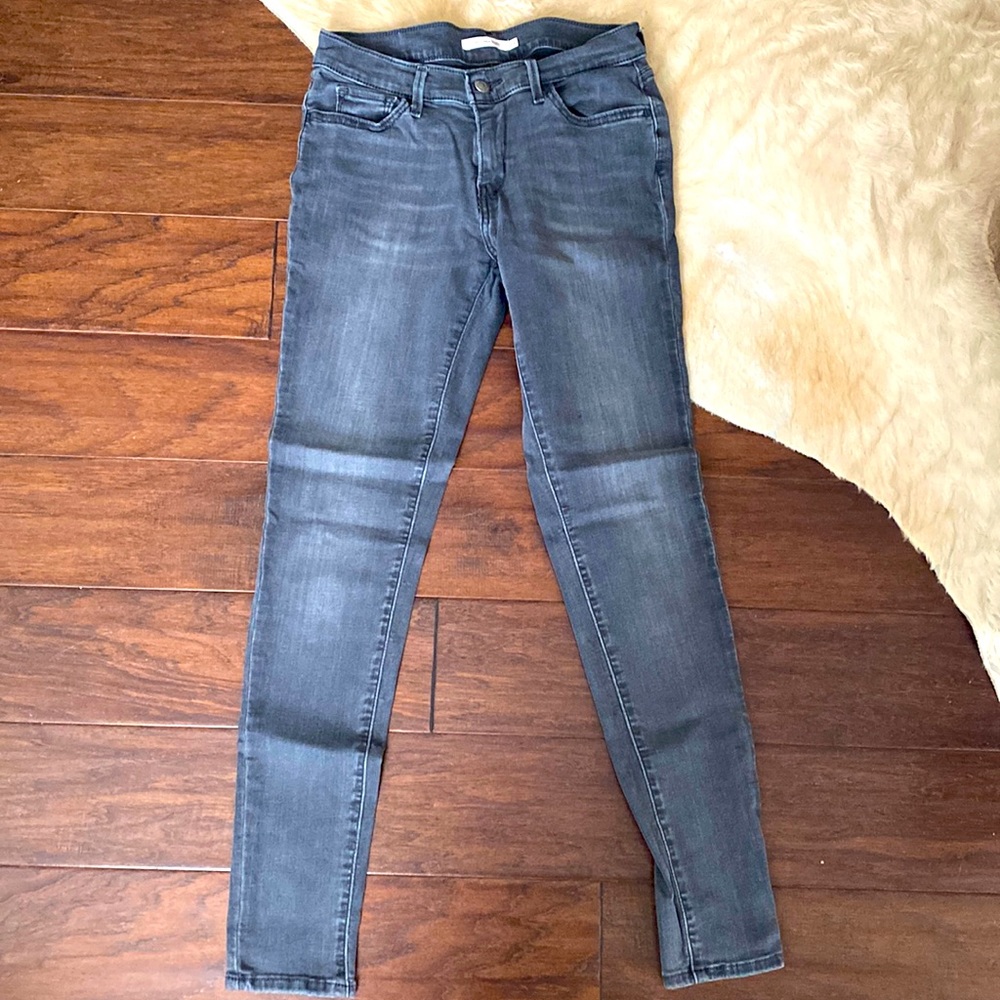 Levi’s Womens Gray Denim Jeans 710 size 29